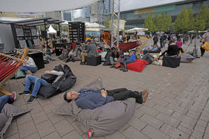 Relaxing-at-the-Frankfurt-Book-Fair-2013